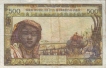 Five Hundred Francs Bank Note of West Africa.