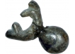 Primitive Money of A Metal Cast Bead of  Makara Shaped with Suspension Hole.
