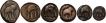 Copper Coins of Satakarni I of Paithan Region  of Satavahana Dynasty.