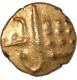 Gold Fanam Coin of Srirangaraya III of Vijayanagara Empire.