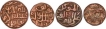 Copper Gani Coins of Ala ud din Ahammad Shah II of Bahamani Sultanate.