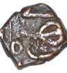 Copper Half Falus Coin of Shah Jahan of Ujjain Mint.