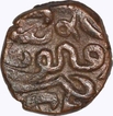 Copper Falus Coin of Akbar of Kashmir Issue.