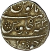 Silver One Rupee Coin of Aurangzeb of Junagadh Mint.