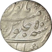 Silver One Rupee Coin of Aurangzeb of Murshidabad Mint.