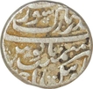 Silver One Rupee Coin of Aurangzeb Alamgir of Surat Bandar e Mubarak Mint.