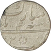 Silver One Rupee Coin  of Shah Alam Bahadur of Bareli Mint.