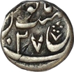 Silver Half Rupee Coin of Aurangzeb of Murshidabad.