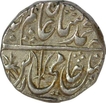 Silver One Rupee Coin of Ravishnagar Sagar Mint of Maratha Confederacy.