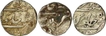 Silver One  Rupee Coins of Raghuji  I and III of Cuttack and Surat Mint  of Nagpur Bhonsla.