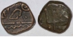 Copper Paisa Coins of Raja Bharat Shah of Makrai State.