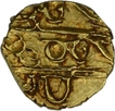 Gold Fanam Coin of Krishnaraja Wodeyar III of Mysore State.