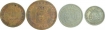 Copper and Cupro  Nickle Coins of Carlos I of India Portuguese.