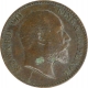 Bronze One Twelfth Anna Coin of King Edward VII of Calcutta Mint of 1910.