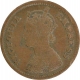 Copper Half Pice Coin of Victoria Empress of Calcutta Mint of 1899.