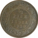 Bronze Half Pice Coin of King Edward VII of Calcutta Mint of 1910.