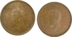 Bronze Half Pice Coins of King George VI of Calcutta Mint of different Year.