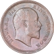 Copper Quarter Anna Coin of King Edward VII of Calcutta Mint of 1903.