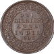 Copper Quarter Anna Coin of King Edward VII of Calcutta Mint of 1903.