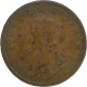 Bronze Quarter Anna of King George V of Calcutta Mint of 1911.