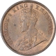 Bronze One Quarter Anna Coin of king George V of Calcutta Mint of 1913.