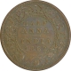 Copper Half Anna Coin of Victoria Queen of Madras Mint of 1862.