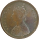 Copper Half Anna Coin of Victoria Queen of Madras Mint of 1862.