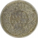 Silver Two Annas Coin of Victoria Queen of Bombay Mint of 1862.