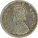 Silver Two Annas Coin of Victoria Queen of Bombay Mint of 1862.