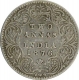 Silver Two Annas Coin of Victoria Queen of Calcutta Mint of 1876.