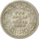 Silver Two Annas Coin of Victoria Empress of Bombay Mint of 1888.