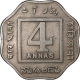 Cupro Nickel Four Annas Coin of King George V of Calcutta Mint of 1920.