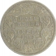 Silver Half Rupee Coin of Victoria Empress of Calcutta Mint of 1879.