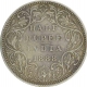 Silver Half Rupee Coin of Victoria Empress of Bombay Mint of 1888.