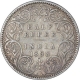 Silver Half Rupee Coin of Victoria Empress of Bombay Mint of 1893.