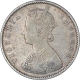 Silver Half Rupee Coin of Victoria Empress of Bombay Mint of 1893.