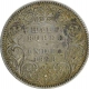 Silver Half Rupee Coin of Victoria Empress of Calcutta Mint of 1898.