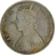 Silver Half Rupee Coin of Victoria Empress of Calcutta Mint of 1898.