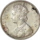 Silver One  Rupee Coin of Victoria Queen of Bombay Mint of 1862.