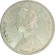 Silver One Rupee Coin of Victoria Empress of Bombay Mint of 1883.