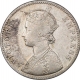 Silver One Rupee Coin of Victoria Empress of Bombay Mint of 1885.