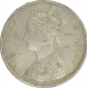 Silver One Rupee Coin  of Victoria Empress of Bombay Mint of 1888.