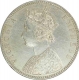 Silver One Rupee Coin of Victoria Empress of Bombay Mint of 1891.