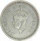 Silver One Rupee Coin of King George VI of Lahore Mint of 1944.