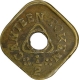 Brass Half Anna  Canteen Token of Ruby Mills Ltd.