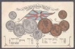 Coin Post Card of Viceroy flag of India.