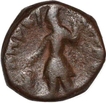 Copper Tetra Drachma Coin of Kanishka of Kushan Dynasty.