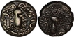 Silver Dramma Coin of Chaulukyas of Gujarat.