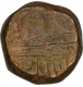 Copper Dam Coin of Akbar of Berar mint.