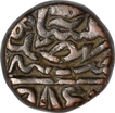 Copper Dam Coin of Akbar of Gorakhpur Mint.